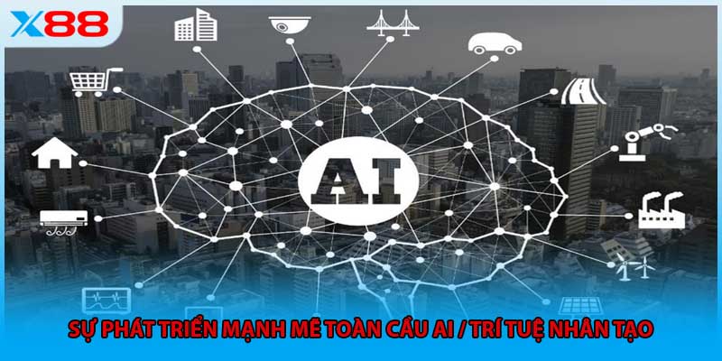 Sự phát triển mạnh mẽ toàn cầu AI / trí tuệ nhân tạo