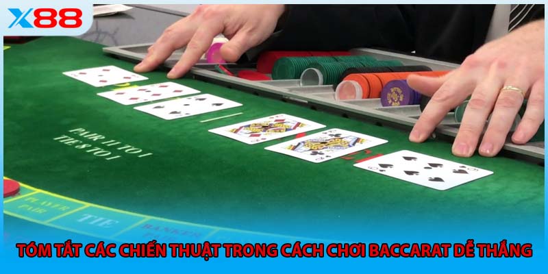 Tóm tắt các chiến thuật trong cách chơi Baccarat dễ thắng 